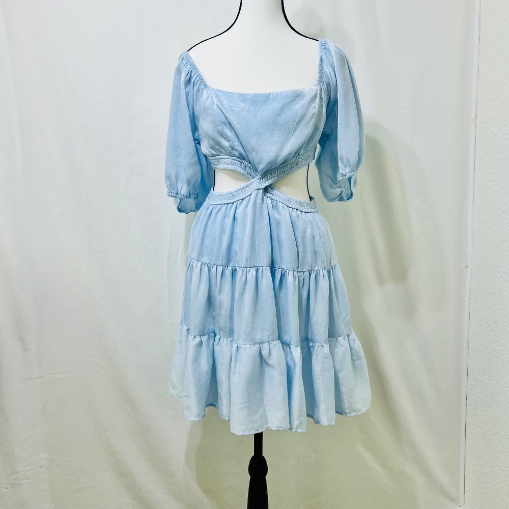 Altar"d State Powder Blue Attached Crop Dress size large w3281200
